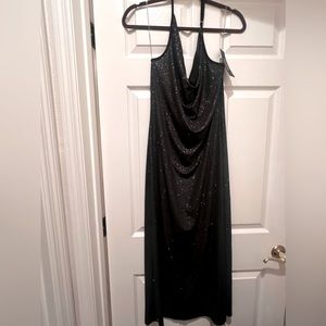 Bebe Maxi Sequin Dress - Black Size Large BNWT